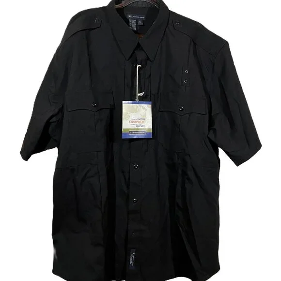 5.11 Tactical Shirts: Class B Uniform Shirt 41133-019 - Short Sleeve 2XL/18-18.5 - Picture 8 of 8